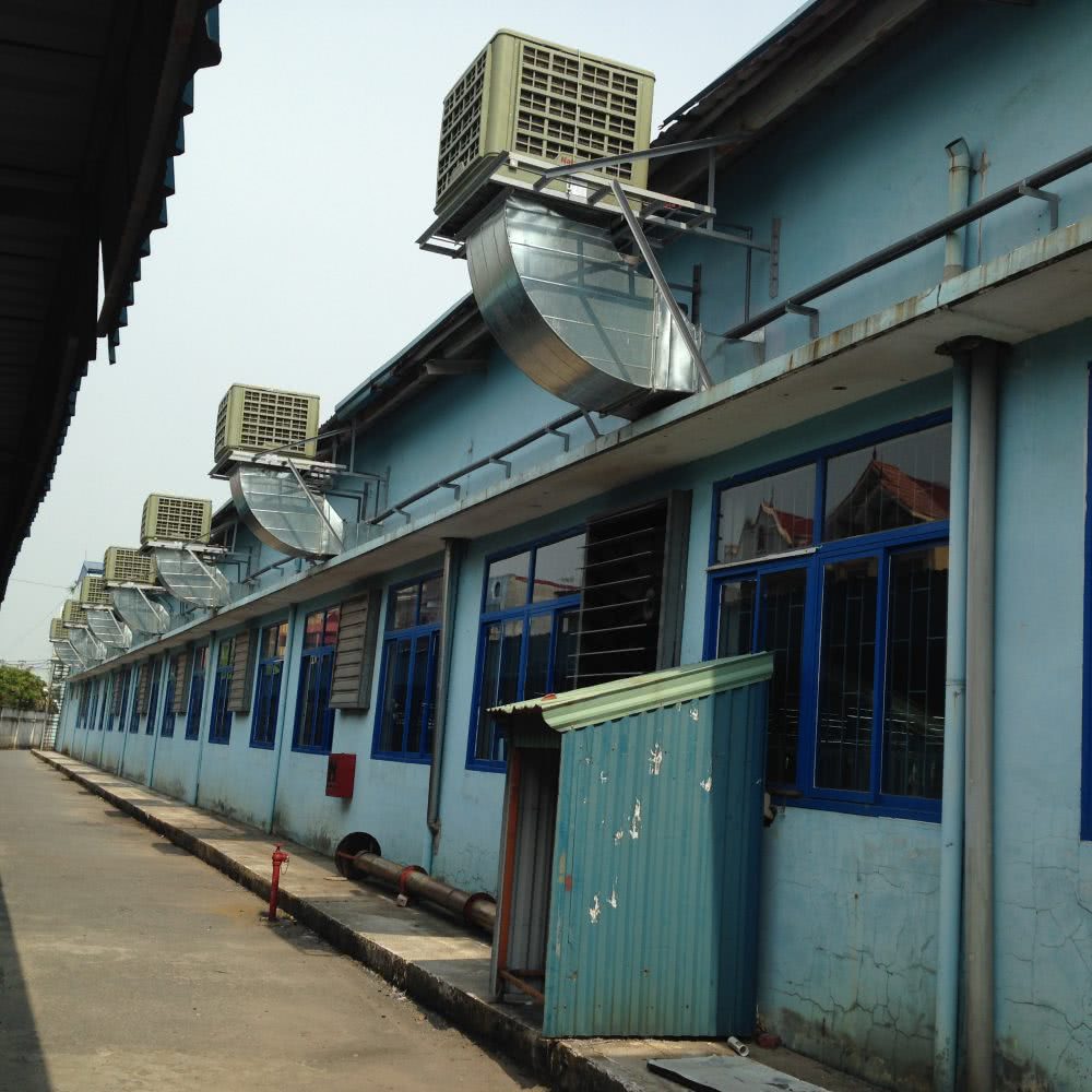 Máy làm mát nhà xưởng được Kaiyo Việt Nam lắp đặt