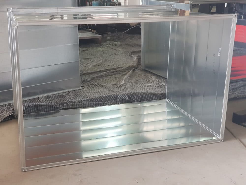 Ống gió vuông đã được bắn keo Silicon