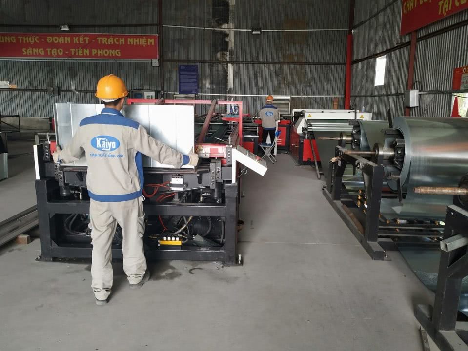 Dây chuyền sản xuất ống gió hiện đại nhất hiện nay