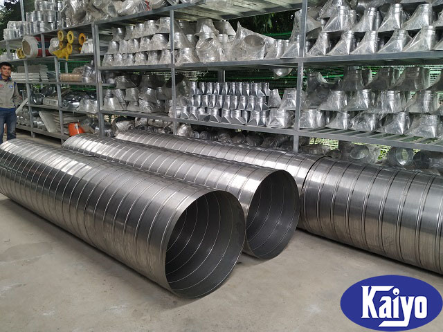 Sản phẩm ống gió tròn xoắn inox được cung cấp bởi ống gió Kaiyo Việt Nam