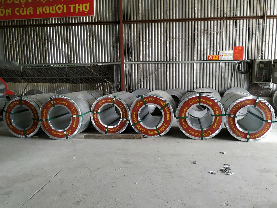Tôn hoa sen tại xưởng ống gió Kaiyo