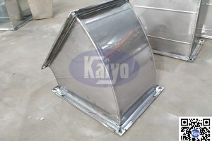 Sản phẩm cút gió vuông inox 45 độ - 304 dày 0.6 mờ