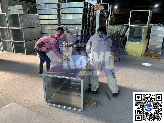 Bọc ống gió chống cháy EI hình 1475