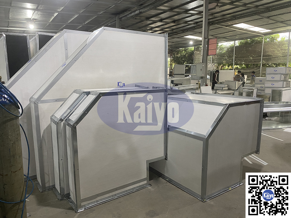 Sản phẩm phụ kiện ống gió chống cháy được sản xuất bởi Kaiyo Việt Nam