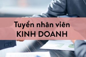 Tuyển dụng 02 nhân viên kinh doanh yêu cầu kinh nghiệm tối thiểu 1 năm