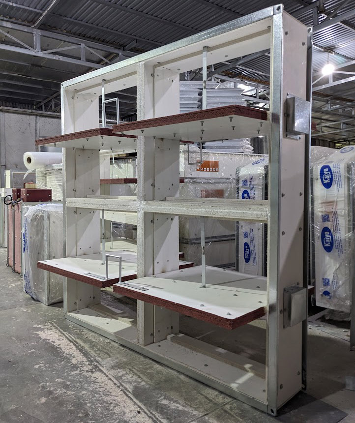 Van chặn lửa lò xo được lắp vào trục